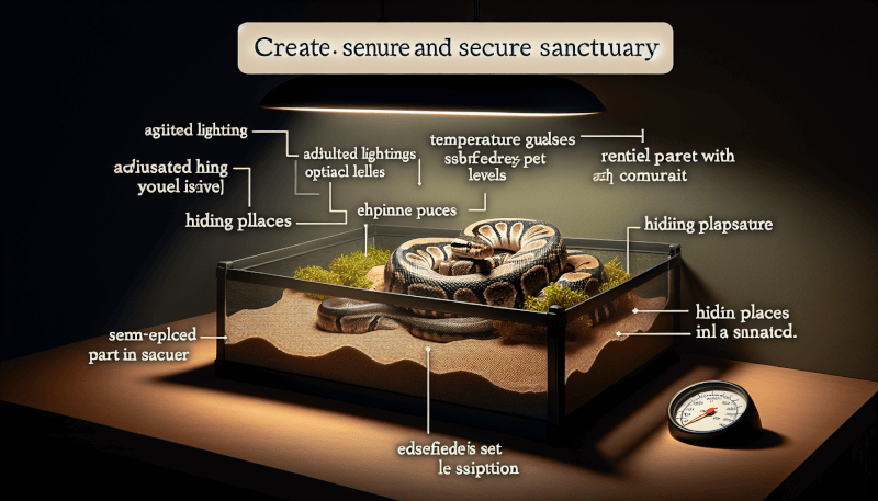 Creating A Secure And Calming Environment For A Nervous Snake