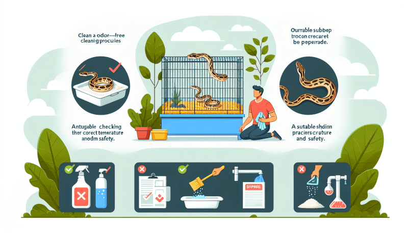 Top Ways To Maintain A Clean And Odor-free Snake Habitat