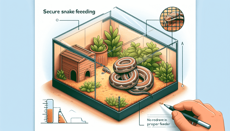 how to create a secure feeding environment for your pet snake 1